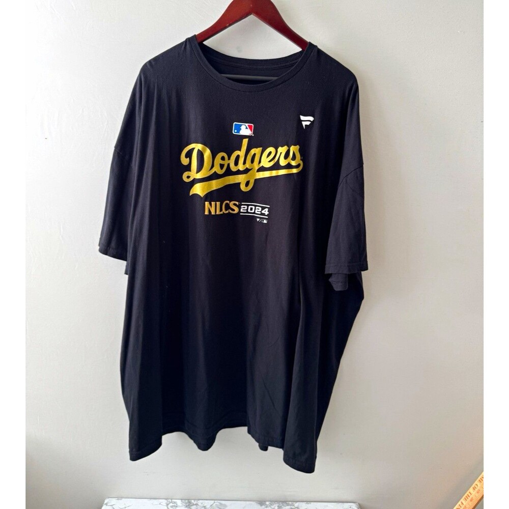 Fanatics Los Angeles Dodgers NLCS 2024 T-Shirt Black Gold MLB Baseball Men’s 2XL